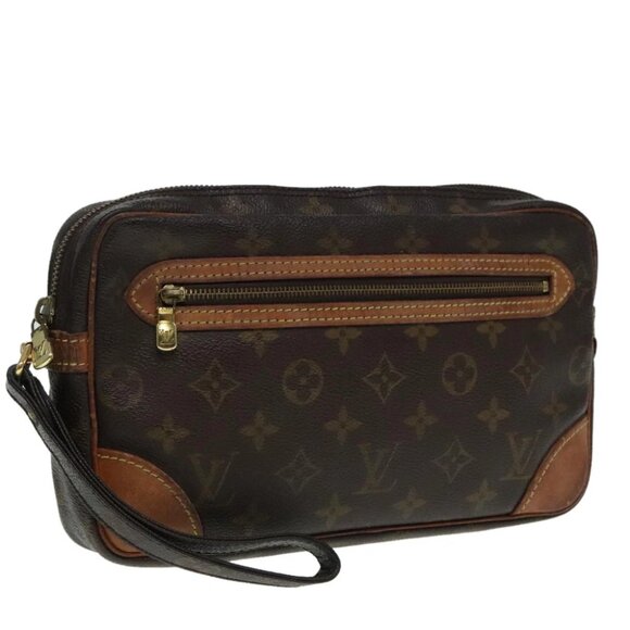 LOUIS VUITTON Monogram Marly Dragonne GM Clutch Bag M51825 LV Auth bs18192 - Picture 1 of 15